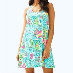 Lilly Pulitzer You Gotta Regatta Melle Racerback Trapeze Dress XS